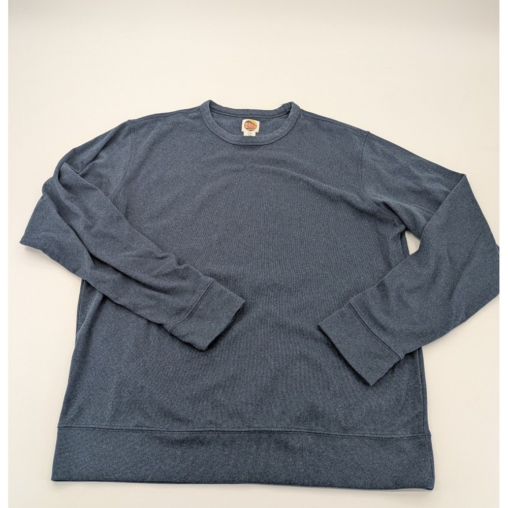 C&C California Heathered Blue Fleece Soft‎ Crewneck Sweatshirt Mens Size M